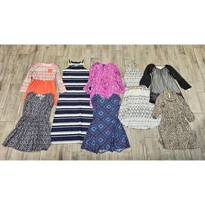 Girls Dresses Size 12-16 Lot of 8‎ Long Sleeve Maxi Short School Play Casual